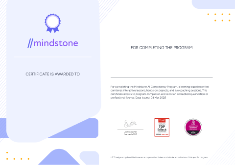 Program Certificate Preview